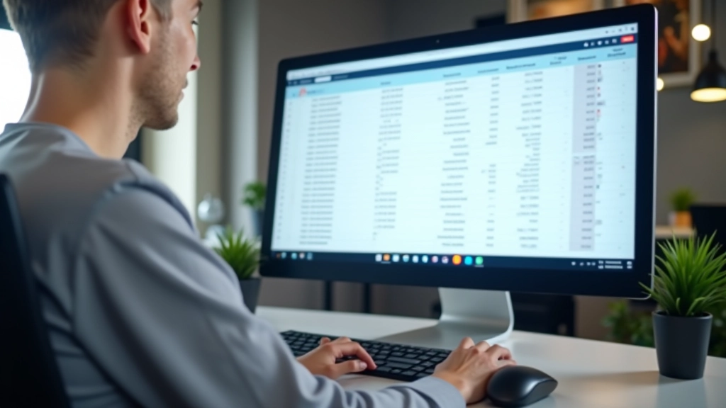 Écran d'ordinateur affichant un tableau de comparaison de commissions d'affiliation, avec des chiffres en vert et rouge