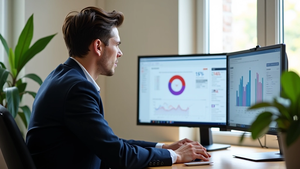 Écran d'ordinateur affichant Google Analytics avec les statistiques de trafic d'un blog de niche