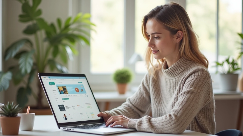 Interface de configuration d'une boutique Etsy avec écran montrant les paramètres et options de personnalisation